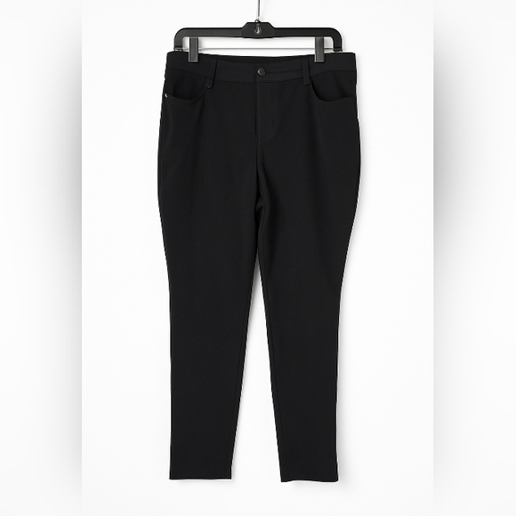 Chico's Pants - Chicos Black Straight Leg Pants Womens Size 1R‎ US Size 8 Comfort Stretch